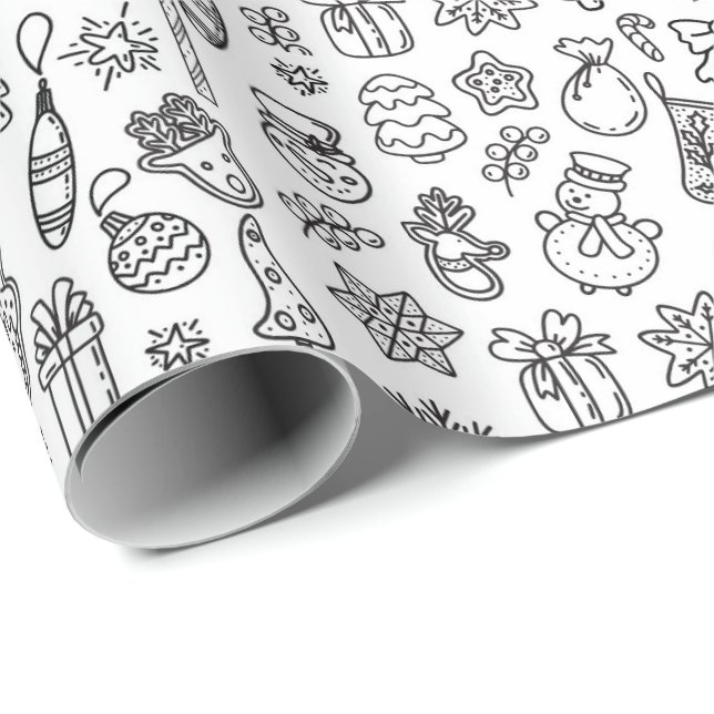 Cadeau Papier d'enrobage colorant pour enfants (Coin rond)