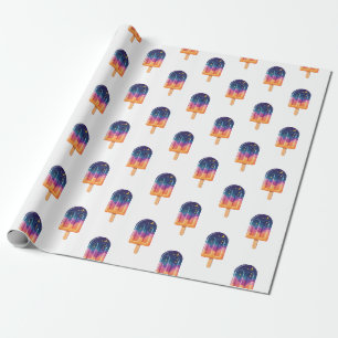 Cadeau Papier d'enrobage cosmique