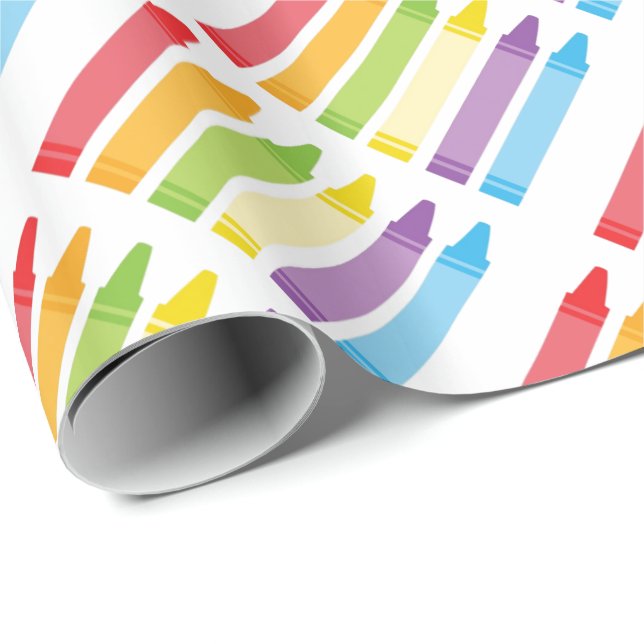 Cadeau Papier d'enrobage Crayon (Coin rond)