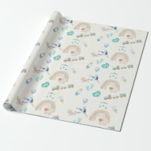 Papier d'enrobage de baby shower | Baby Boys