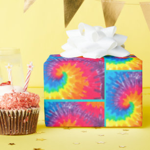 Cadeau Papier d'enrobage de carreaux de teinture psychédé