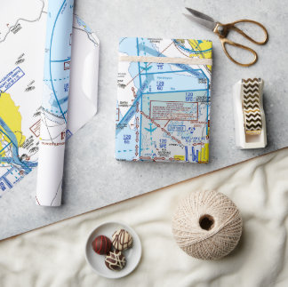 Cadeau Papier d'enrobage de carte d'aviation