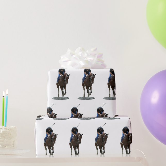 Cadeau Papier d'enrobage de chevaux à grains d'épines (Cadeaux de fête)