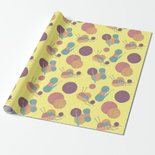 Cadeau Papier d'enrobage de fils de crochet et de knit