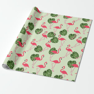Cadeau Papier d'enrobage de Flamant rose
