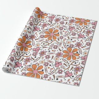 Cadeau Papier d'enrobage de la partie de l'infirmière Soi