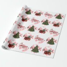 Papier d'enrobage de la saison des fêtes