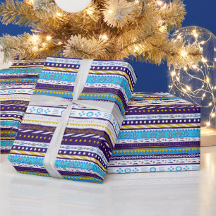 Cadeau Papier d'enrobage de mélange de Motifs tribaux