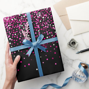 Cadeau Papier d'enrobage de Parties scintillant roses