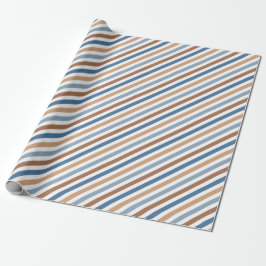 Cadeau Papier d'enrobage Diagonale Rétro Chic