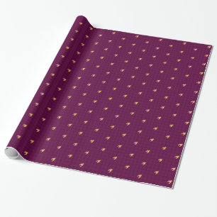 Cadeau Papier d'enrobage en pied de teinte rose avec acce