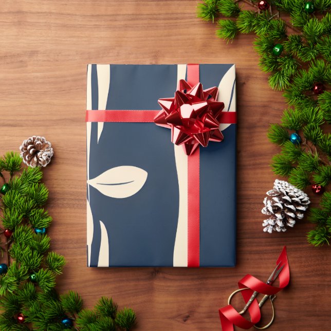 Cadeau Papier d'enrobage feuille à feuillage persistant (Cadeau de vacances)