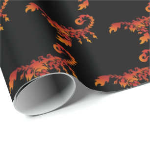 Cadeau Papier d'enrobage Motif Flames
