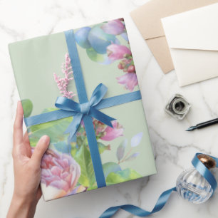 Cadeau Papier d'enrobage Rose