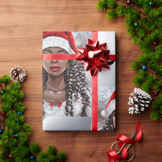 Cadeau Papier d'enroulement Mme Père Noël