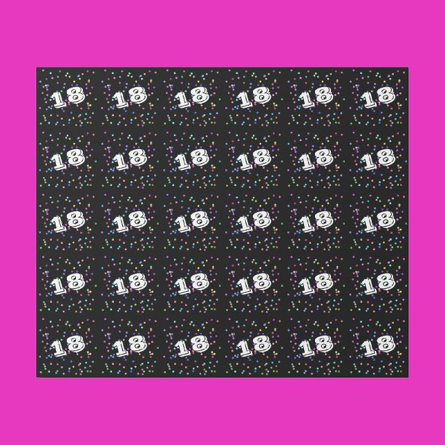 Cadeau Papier d'enveloppement 18e anniversaire (Créateur téléchargé)