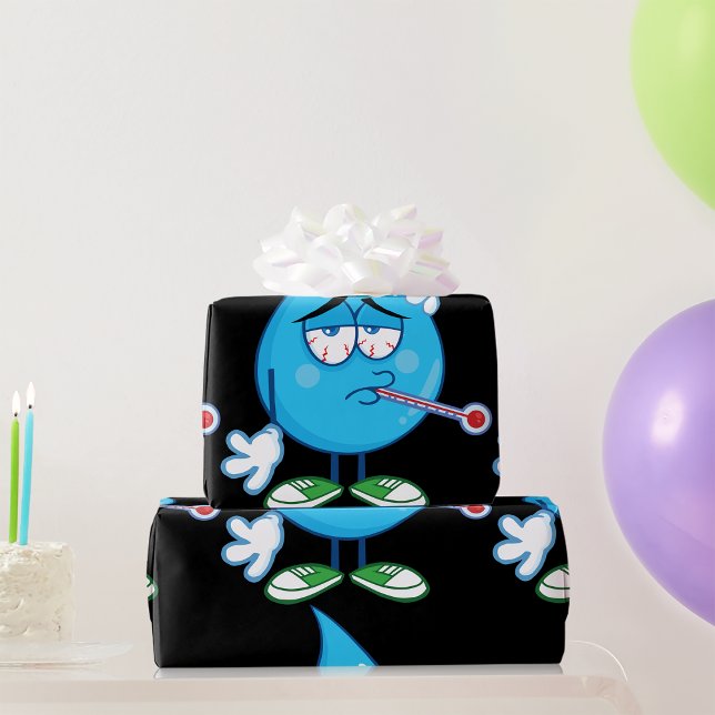 Cadeau Papier d'enveloppement à goutte d'eau (Créateur téléchargé)