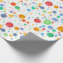 Papier d'enveloppement à l'aquarelle Rainbow Boho