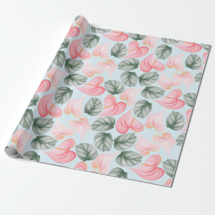 Cadeau Papier d'enveloppement à motif floral