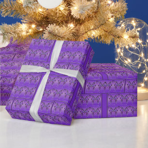 Cadeau Papier d'enveloppement à papillon violet 31