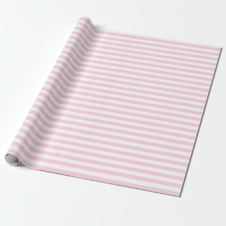 Cadeau Papier d'enveloppement à rayures rose et blanc moy