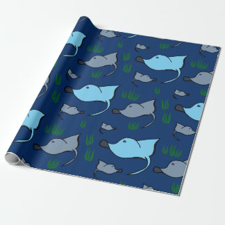 Cadeau Papier d'enveloppement à thème Sea Ray Ocean fabri