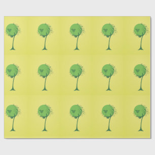 Cadeau Papier d'enveloppement Abstrait de l'arbre