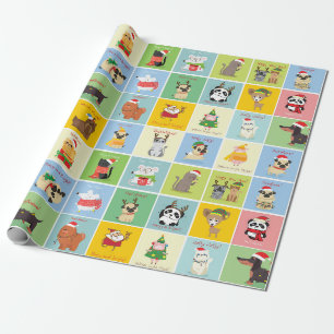 Cadeau Papier d'enveloppement adorable des animaux de Noë