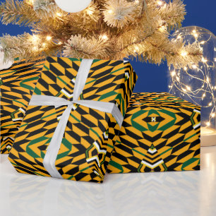 Cadeau Papier d'enveloppement Afro Pop Kente