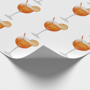 Cadeau Papier d'enveloppement Aperol Spritz
