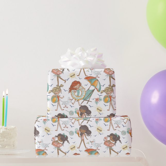 Cadeau Papier d'enveloppement Beautés de bain (Cadeaux de fête)