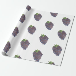 Cadeau Papier d'enveloppement Blackberry d'aquarelle pour