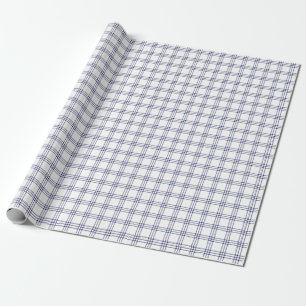 Cadeau Papier d'enveloppement bleu de la marine moderne