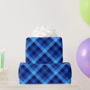 Cadeau Papier d'enveloppement bleu océan rétro