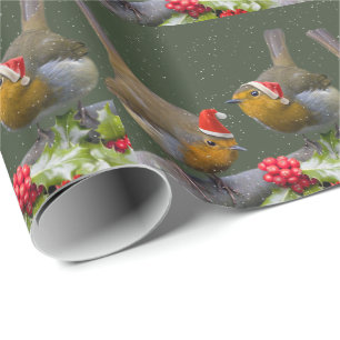 Cadeau Papier d'enveloppement Bobbin' Robins