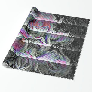 Cadeau Papier d'enveloppement Bouquet Techno