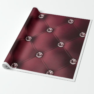 Cadeau Papier d'enveloppement Bourgogne Diamond Tufted Lu