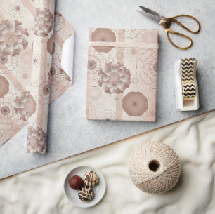 Cadeau Papier d'enveloppement Brown monochromatique Mocha