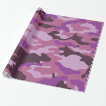 Papier d'enveloppement Camouflage violet