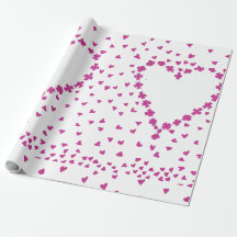 Papier d'enveloppement cardiaque pétales