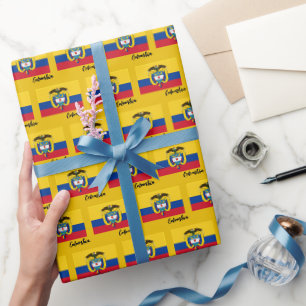 Cadeau Papier d'enveloppement Colombie, Drapeau colombien