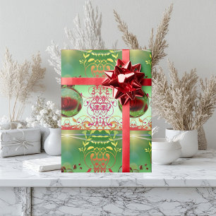 Cadeau Papier d'enveloppement coloré avec coeur