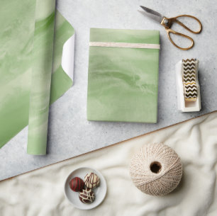 Cadeau Papier d'enveloppement couleur teinture verte à la