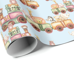Cadeau Papier d'enveloppement d'anniversaire - Bébés anim