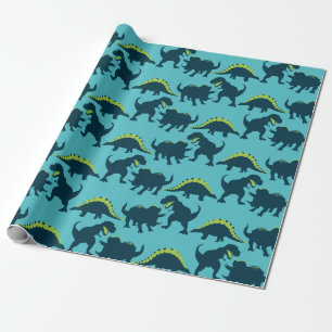 Cadeau Papier d'enveloppement d'anniversaire de Dinosaur