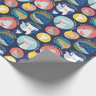 Cadeau Papier d'enveloppement d'anniversaire des espèces