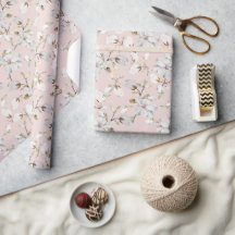 Papier d'enveloppement d'aquarelle rose