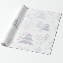 Papier d'enveloppement d'arbre de Noël moderne