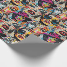 Papier d'enveloppement d'art pop