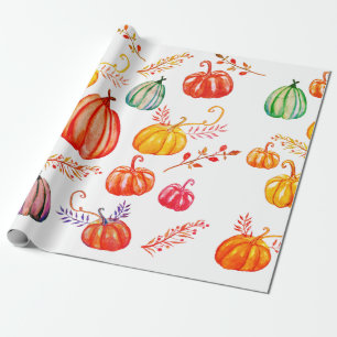 Cadeau Papier d'enveloppement d'automne